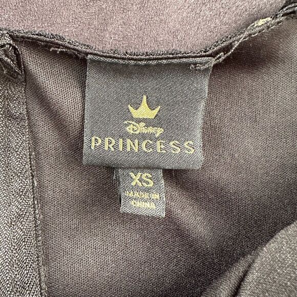 Disney Princess High Low Lace Overlay Black Floral Evening Dress Size XS - Picture 6 of 12